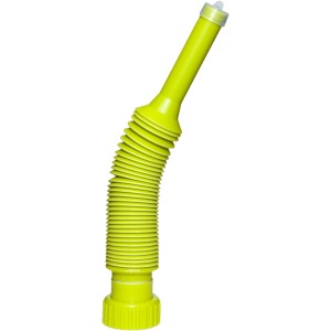 Flexibler, gelber Ausgießer für 5 l Kanister von Aspen, Zubehör für Rasenmäher.