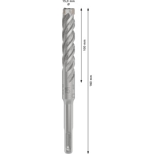 Bosch Hammerbohrer SDS Plus-5x, 15 mm Durchmesser, 160 mm Länge. Geeignet für Bohrersets.