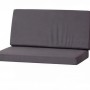 Anthrazitfarbenes Kissen-Set für Hollywoodschaukel, 140x50x50x7cm, geeignet für 2-Sitzer Schaukel.