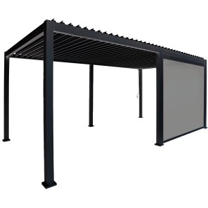 Seitenrollo 360 cm (für Cadiz Breite 360 cm + 720 cm) Anthrazit