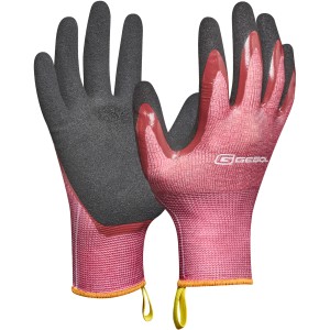 Gebol Arbeitshandschuhe Dahlia Gr. 7, Beere, mit doppelter Beschichtung für extra lange Haltbarkeit.