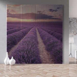 FN Acustico Akustikpaneel mit Lavendel-Motiv, schallabsorbierend und dekorativ.