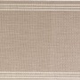 Teppichläufer Tiana in Taupe, 80x180 cm, mit heller Bordüre. Geeignet für Innen- und Außenbereiche.