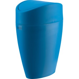 Blauer baliv Kosmetikeimer (1,25 l) mit Schwingdeckel.