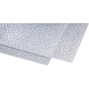 Transparente Polystyrol-Platte (Wabe) 5 mm, 100x50 cm, für Kunststoffbedachung.