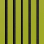 Akustikpaneel Linoleum Spring Green mit schwarzen MDF-Leisten und Filz. Wandpaneel für bessere Raumakustik.