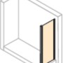 Hüppe EasyEntry Seitenwand, 70x200 cm, Silber Hochglanz für Duschkabine.