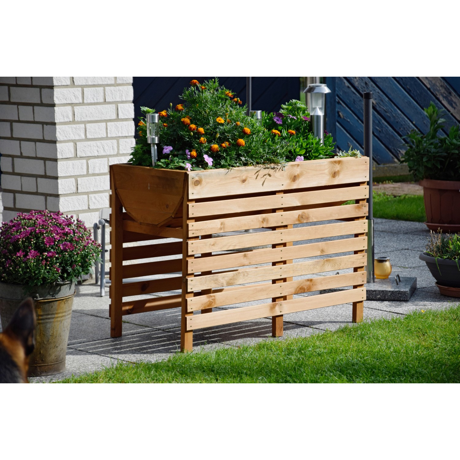 Dobar DoppelHochbeet 71 cm x 100 cm x 50 cm Bernstein FSC® kaufen bei OBI