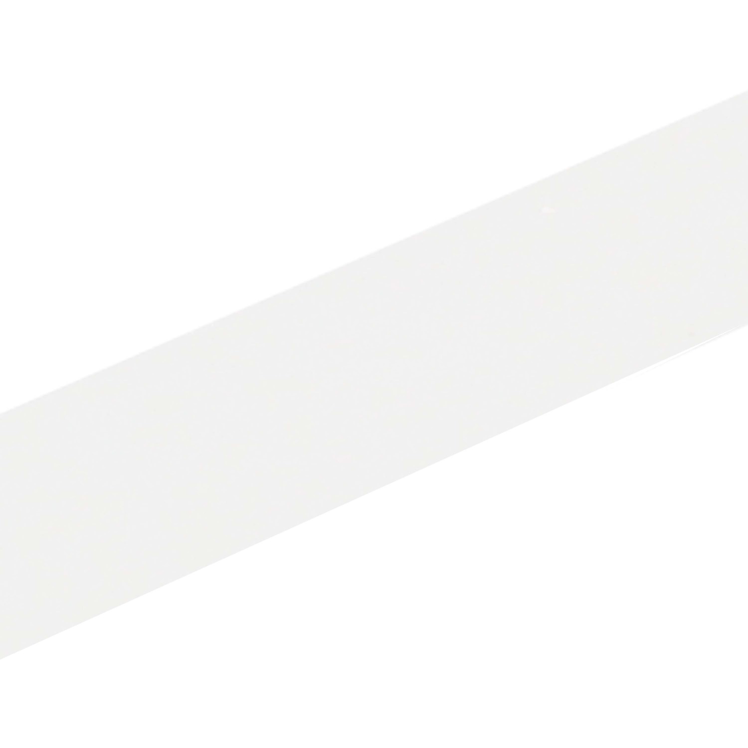 Weiße Arcansas Flachstange aus PVC, 3x25x1000 mm, für vielseitige Anwendungen.