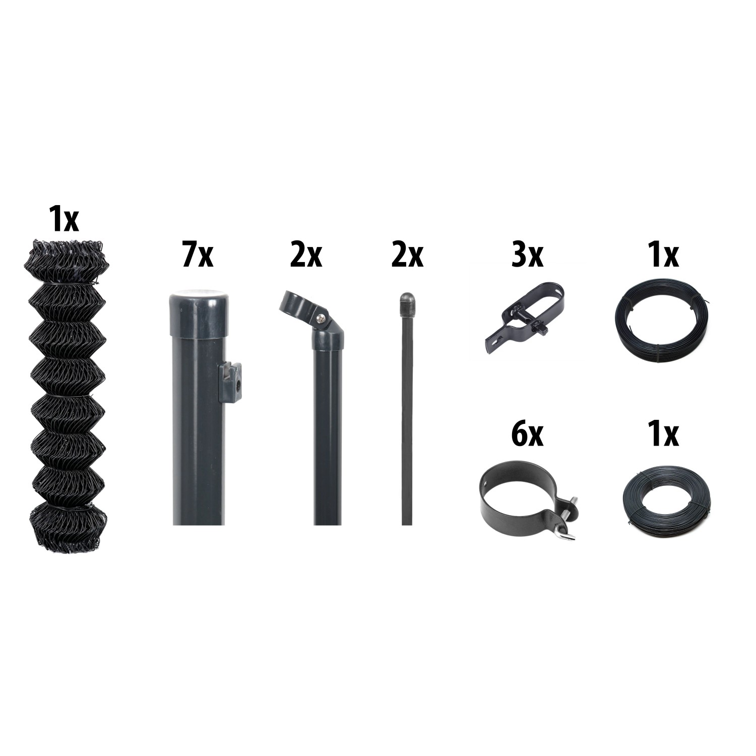 Floraworld Maschendraht-Set 100 cm x 15 m Anthrazit kaufen bei OBI