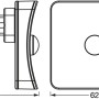 Osram LED-Nachtlicht Lunetta Square Sensor, Nachtlicht mit Bewegungssensor, RGB, 6,2x6,2x6,2cm.