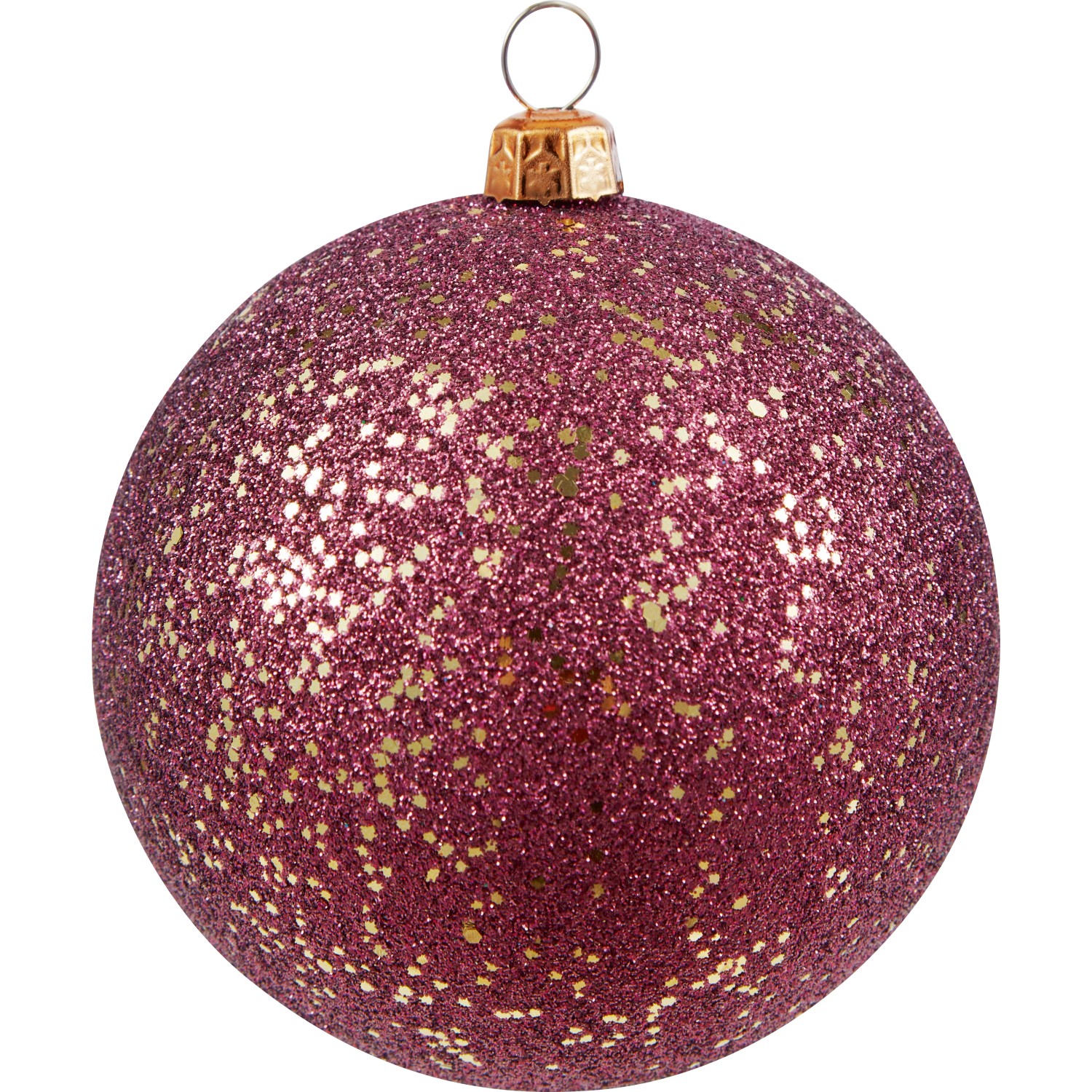 Weihnachtskugel Glitzer Beerenrot kaufen bei OBI