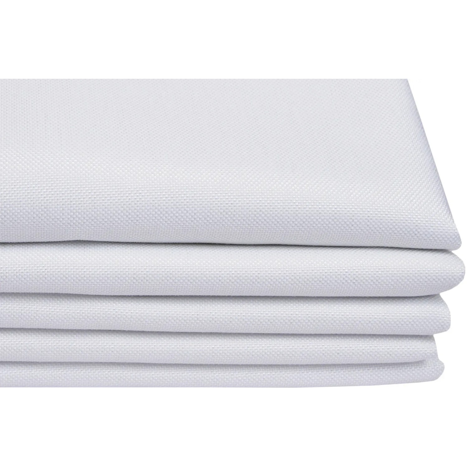 Weißer Moondream Verdunklungsvorhang, 250x135 cm, gestapelt. Ideal zur Raumverdunklung.