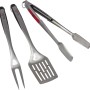 Char-Broil Grillbesteck-Set, 3-teilig: Wender, Zange und Gabel aus Edelstahl mit Komfortgriffen.