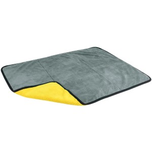 Grau-gelbes Microfaser Trockentuch XXL (60x80cm) von APA Premium für die Autopflege.