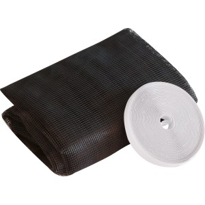 Windhager Fliegengitter Plus, anthrazit, 150x180cm mit Klettband zur einfachen Montage.