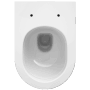Domberg Wand-WC-Set DB1005 Weiß, randloses WC mit Spülrand, inklusive WC-Sitz