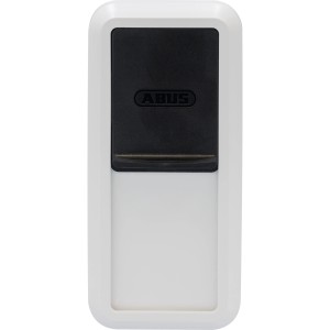 Abus Hometec Pro CFS3100 Bluetooth-Fingerscanner in Weiß-Schwarz für Türsicherung.