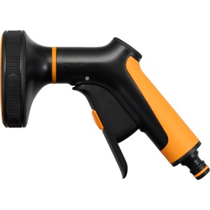 Fiskars Sprühpistole Multi mit 5 Funktionen, schwarz-orange, für die Gartenbewässerung.