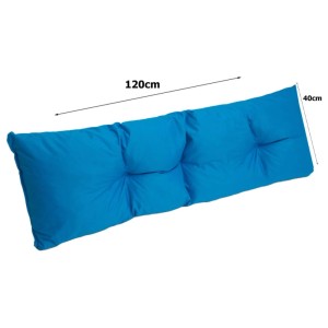 Blaues Setgarden Paletten Rückenkissen, 120x40 cm, für Palettenmöbel.