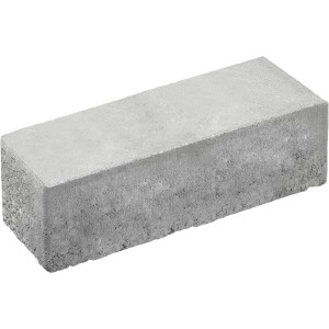 Grauer Premac Pflasterstein Lineo Hydro, 30x10x8 cm, für wasserdurchlässige Flächen.