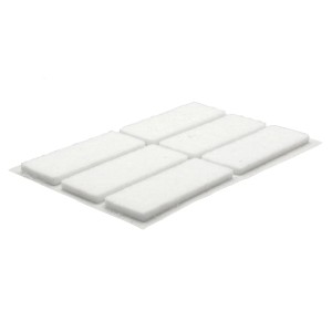 Wagner Softfilz-Pads-Set EH1744 Weiß 44 mm x 16 mm x 3 mm 12-tlg.