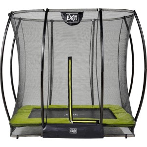 EXIT Silhouette Bodentrampolin Grün 153x214cm m. Sicherheitsnetz