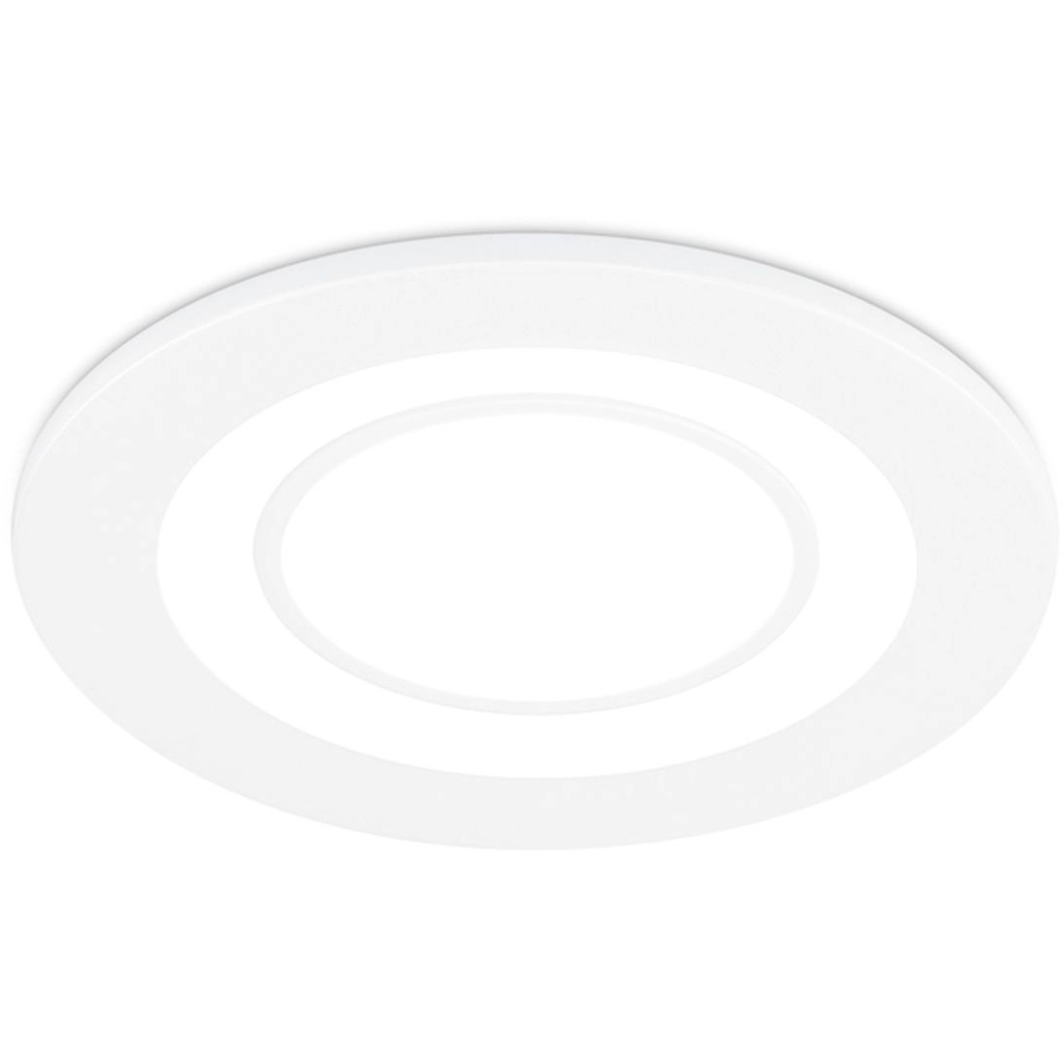 Weißer, matter LED-Einbauspot Core 5W von Trio, ideal für Deckenmontage.