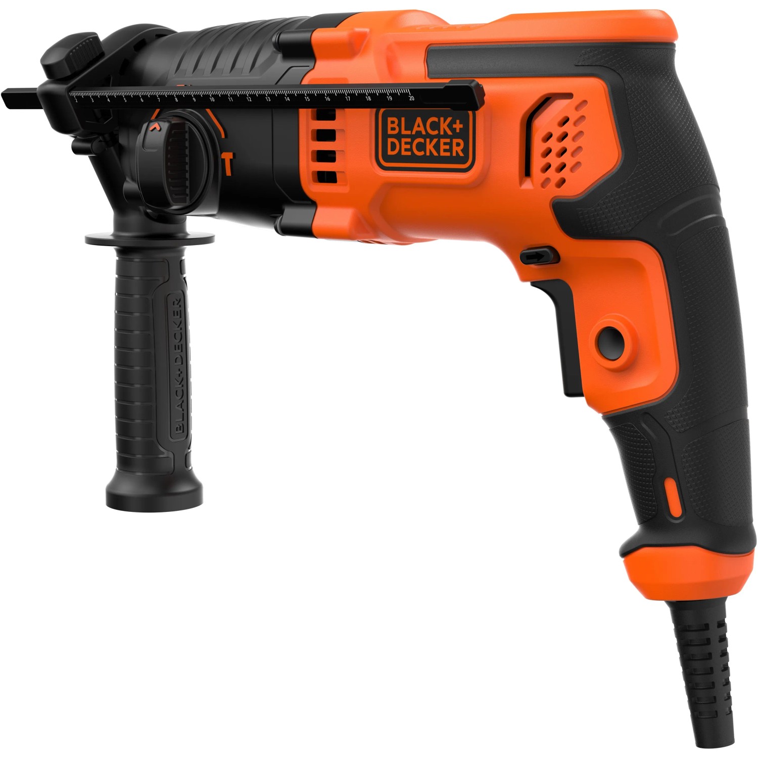 BLACK+DECKER SDS+ Bohrhammer 1250W - 3,5J Schlagkraft Mit Zubehör