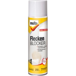 Molto Flecken Blocker Spray, 250ml, weiß matt, zur Fleckenisolierung auf Wänden und Decken.