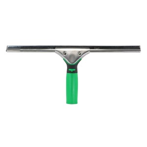 Unger ErgoTec Fensterwischer, 45 cm, mit grünem Griff. Reinigungsgerät für streifenfreie Fenster.
