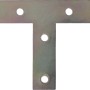 T-Flachverbinder, verzinkt, 120x54x19 mm, für Holzverbindungen und Möbelbau.