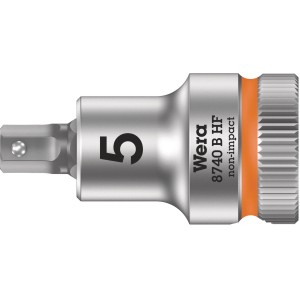 Wera Zyklop Bitnuss 8740 B HF mit 9 mm (3/8")-Antrieb für Innensechskants 5 mm