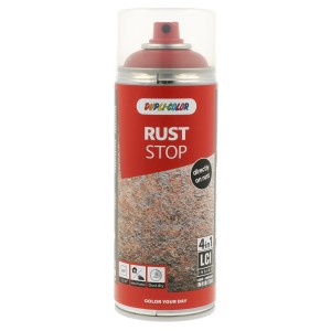 Dupli-Color Rust Stop Lackspray, Karminrot, seidenmatt, 400ml Dose. Rostschutz und Lack in einem.