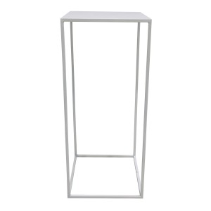 Boltze Tisch Mana, creme, 60x26x26 cm, minimalistischer Couchtisch aus Eisen.