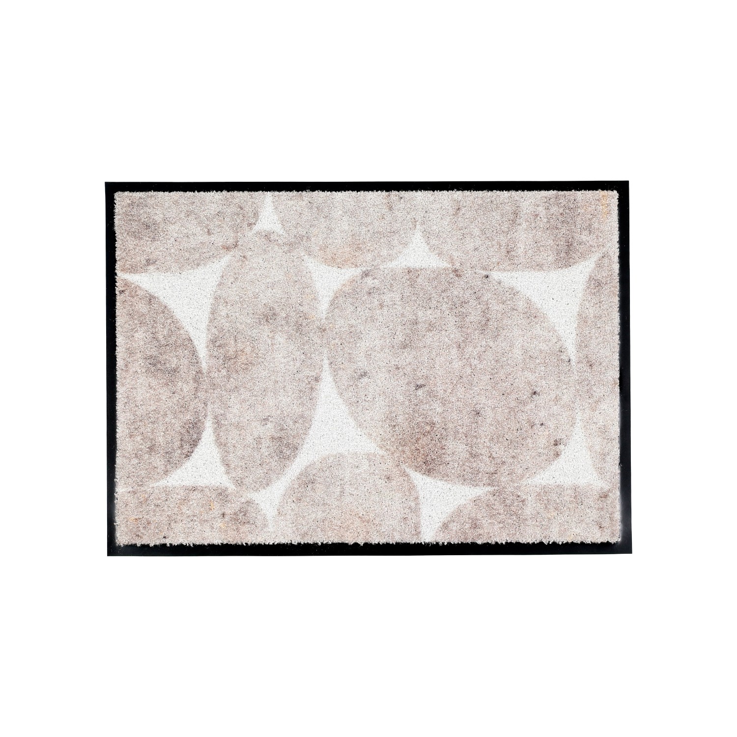 Beige Schöner Wohnen Fußmatte Miami mit Steindesign, 50x70 cm. Schmutzfangmatte für den Innenbereich.