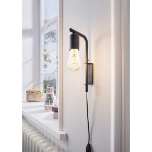 Eglo Wandleuchte Adri 3 Schwarz