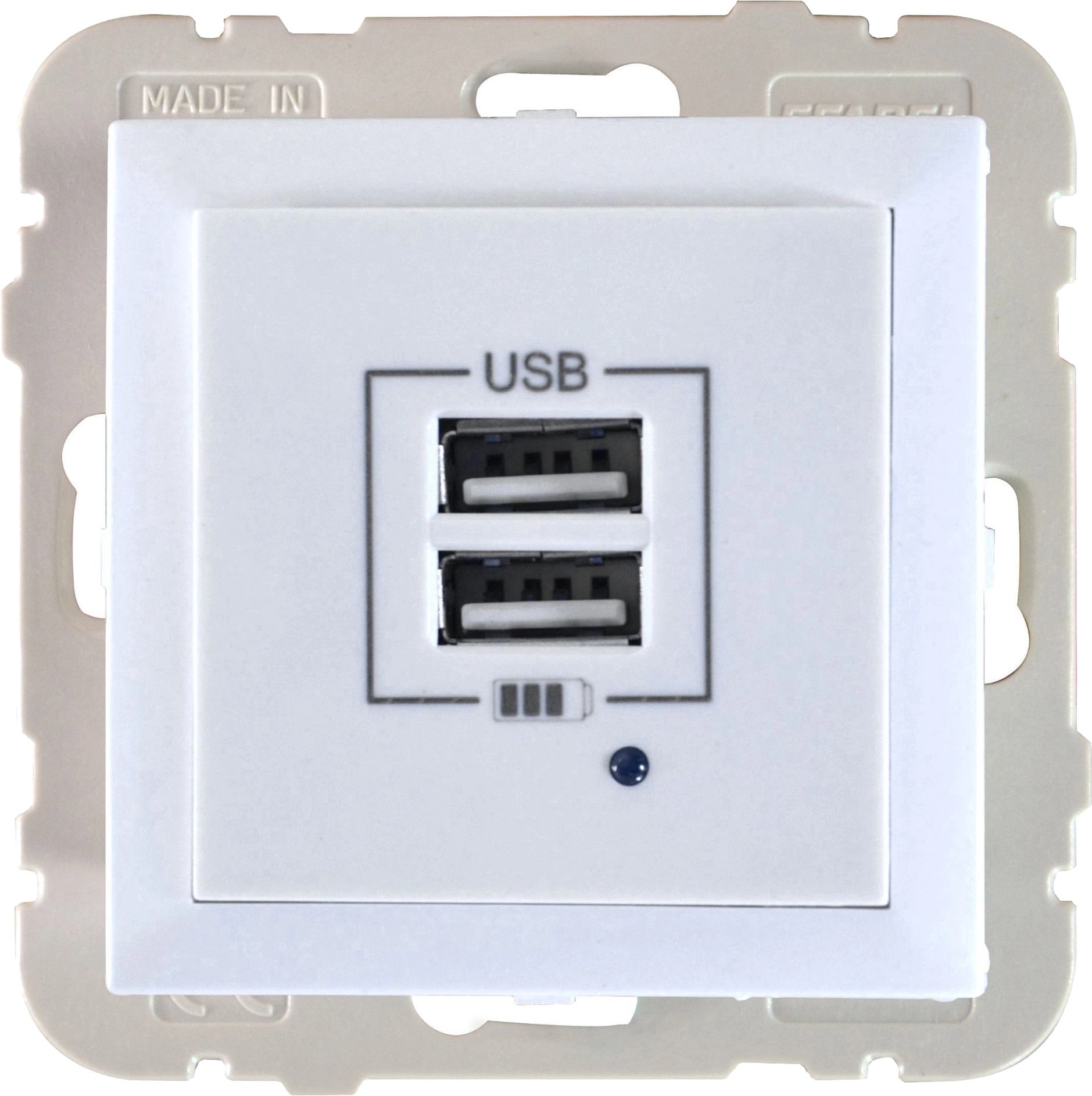 E2 Elektro Unterputz-USB Dose 2-fach Weiß kaufen bei OBI