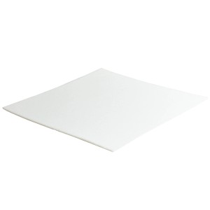 Weiße Wagner Filzplatte 200x200 mm, selbstklebend, für Möbelgleiter und Oberflächenschutz.