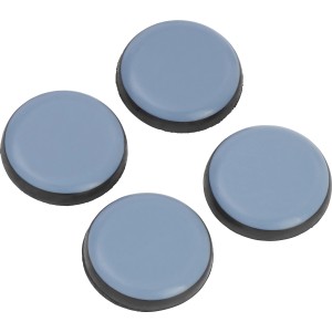 4er-Set selbstklebende Ultra-Gleiter, Ø 30 mm, Möbelgleiter für glatte Böden und Teppiche.