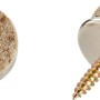 Parkettgleiter mit Schraube, Ø 24 mm, 16er-Set, Filzgleiter für Möbel.