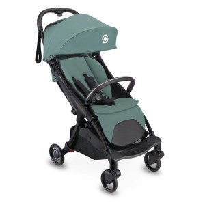 Türkiser Globber Stroll Lite Buggy für Baby & Kleinkind. Leichtgewicht mit 1-Hand-Falt-Automatik, 5/6 Zoll Bereifung.