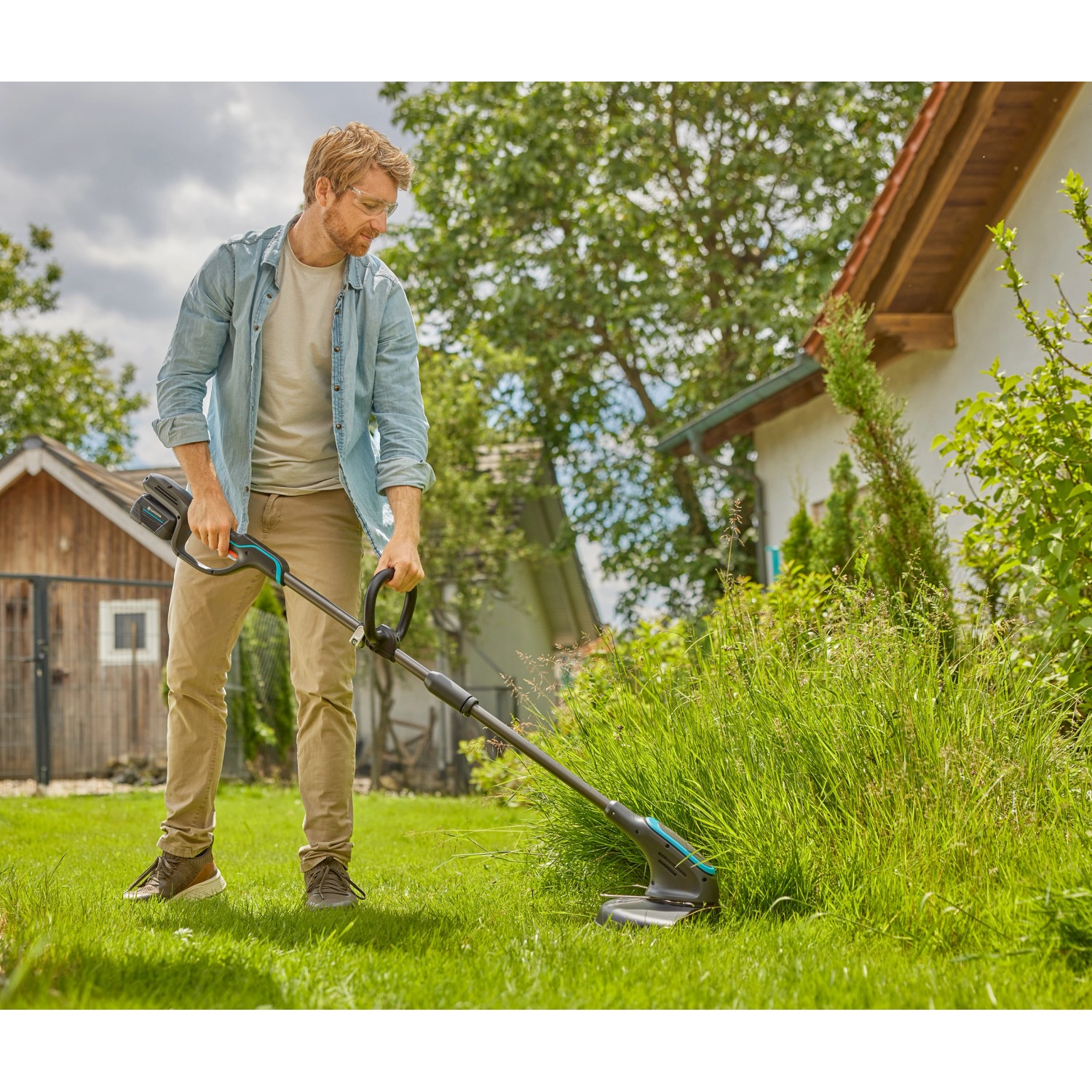 Gardena Akku-Trimmer PowerTrim 30/18V Set - Power For All Kompatibel