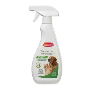 Beaphar Zecken- und Flohschutzspray 500ml für Hunde und Katzen ab 12 Wochen.