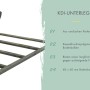 KDI-Unterleger für Karibu Gartenhaus: kesseldruckimprägnierte 40x60mm Kiefernholz-Bodenbalken, Schutz vor Fäulnis.