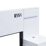 okwish Doppelbett 160x200cm mit USB Anschluss Lautsprecher Schlafzimmer Weiß ohne Matratze_10