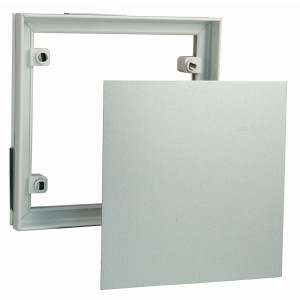 Marley Fliesenrahmen mit Trägerplatte und Magneten, 206x206 mm, für Fliesenschienen.