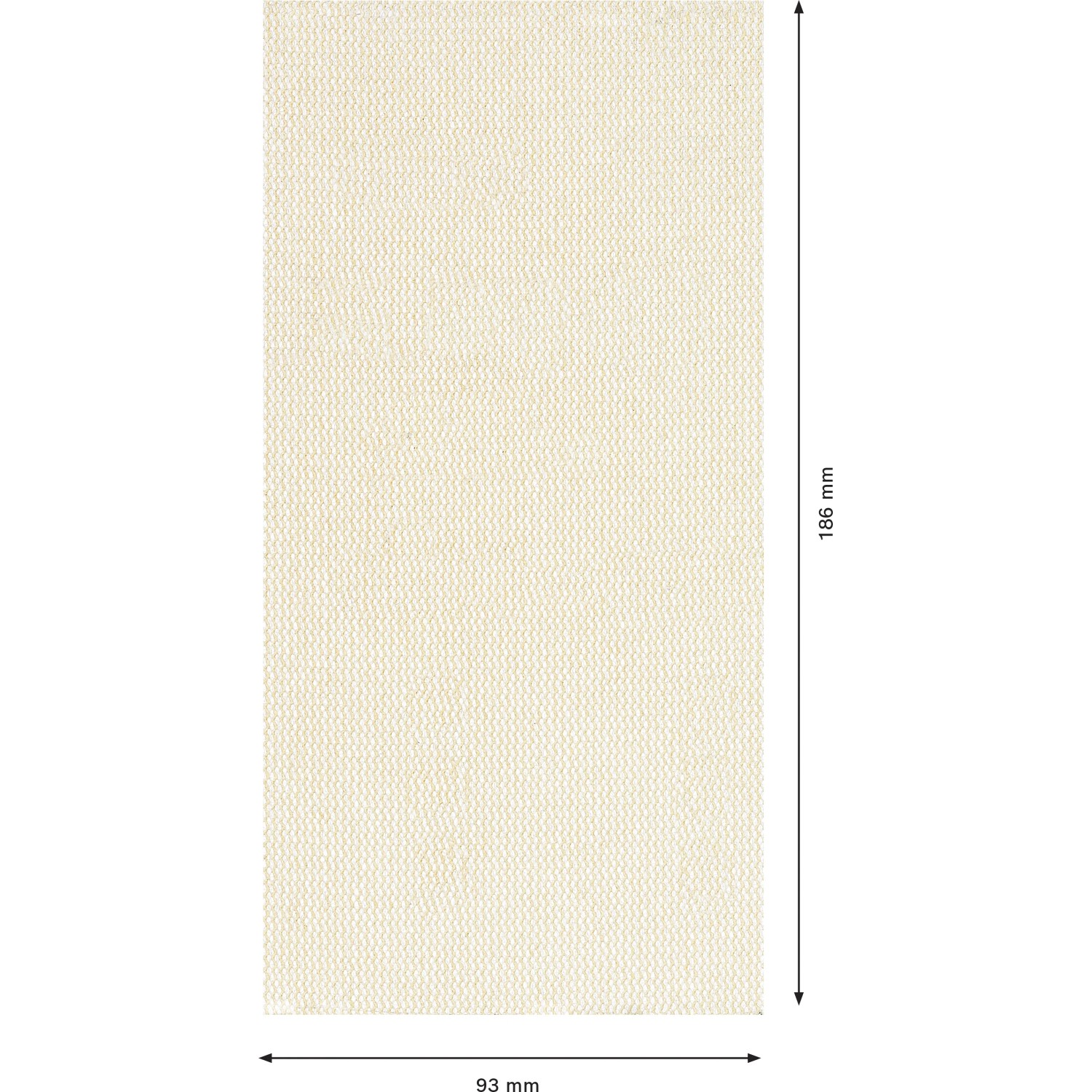 Bosch Expert M480 Netzschleifblatt, 93x186mm, K120, 10 Stück für Exzenterschleifer.