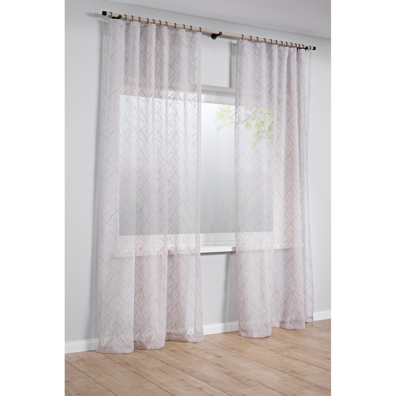 Gardinia Endstück Denver Kappe, schwarz matt, für 25 mm Stange. Dekorative Gardinenstangen-Abschlüsse.