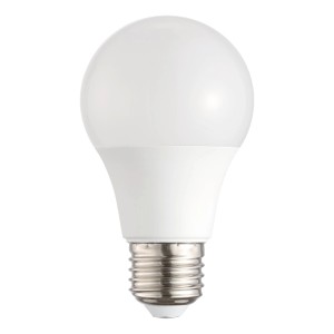 Eglo E27 LED-Lampe in Glühlampenform, 8,5 W, 806 lm, 2700 K, A60-Form mit opaler Glasabdeckung.